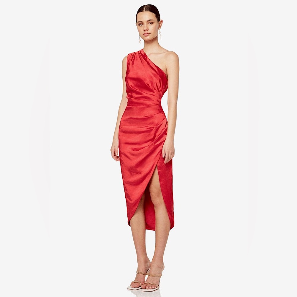 ELLIATT CASSINI DRESS DEEP WINE RED